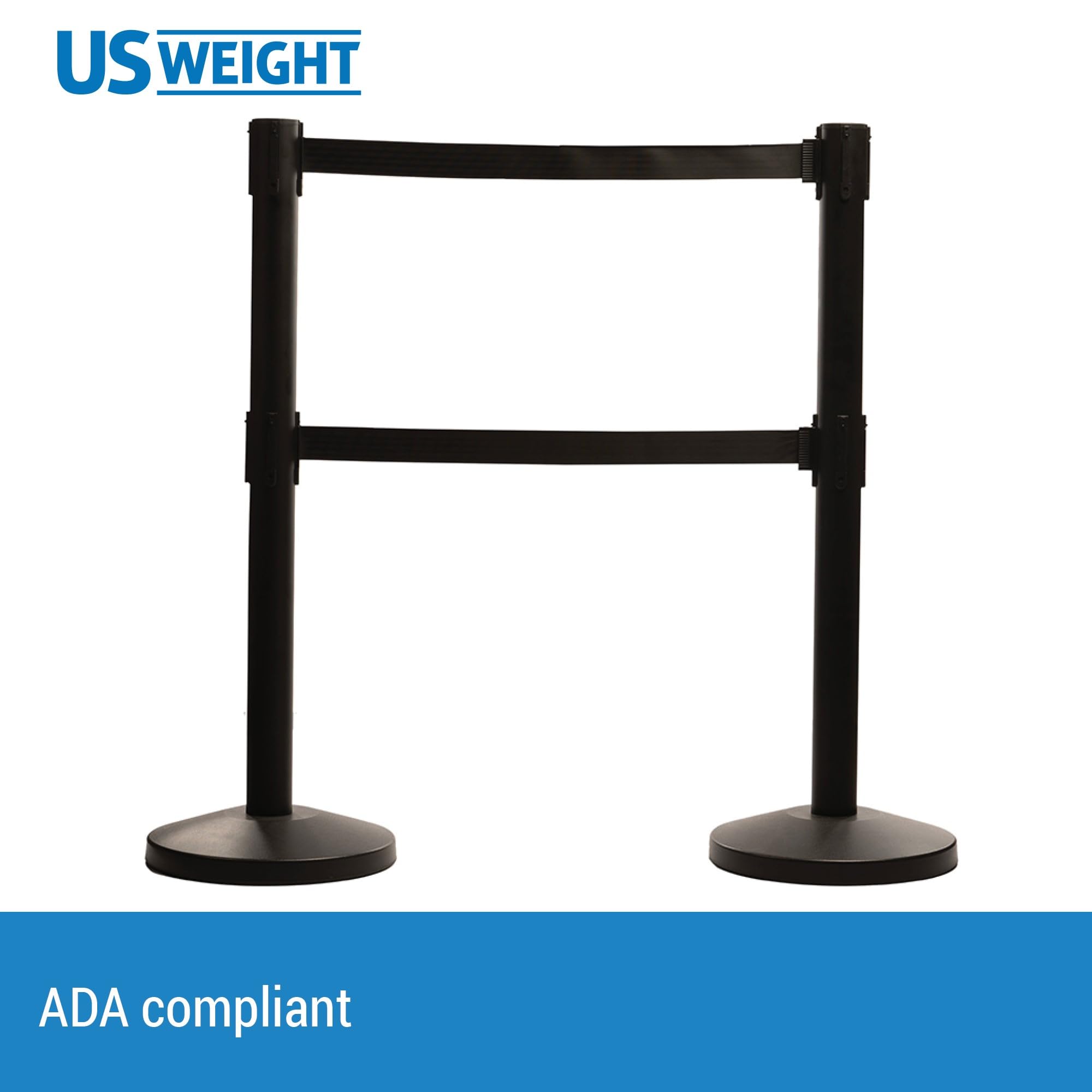 US Weight - ADA Compliant Dual Belt Stanchions for Crowd